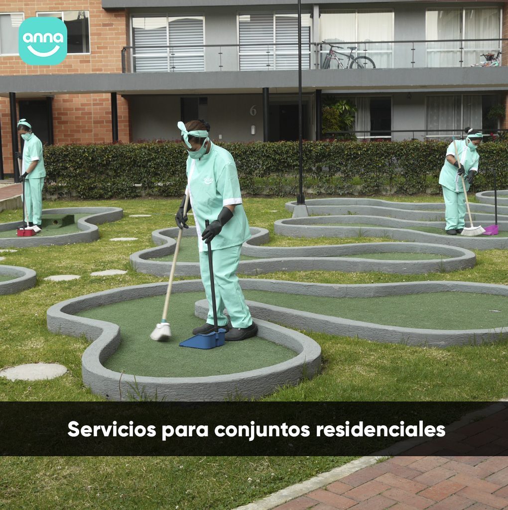 Servicios de aseo para conjuntos residenciales