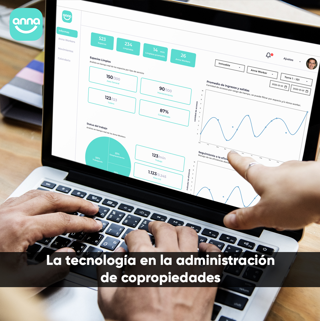 Pantalla con metricas