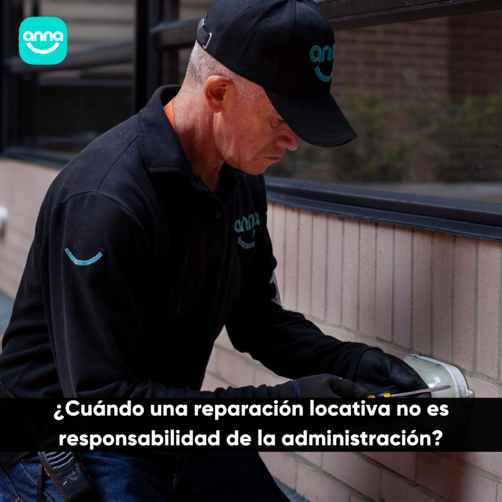 responsabilidad en reparaciones locativas