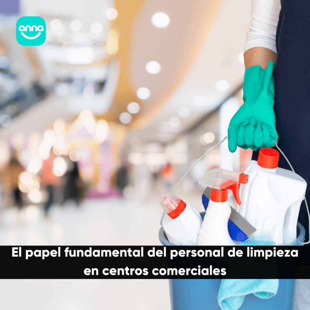 personal de limpieza en centros comerciales