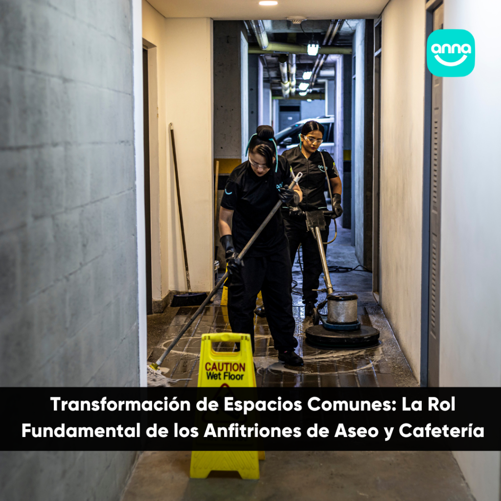 anfitriones de aseo y cafetería